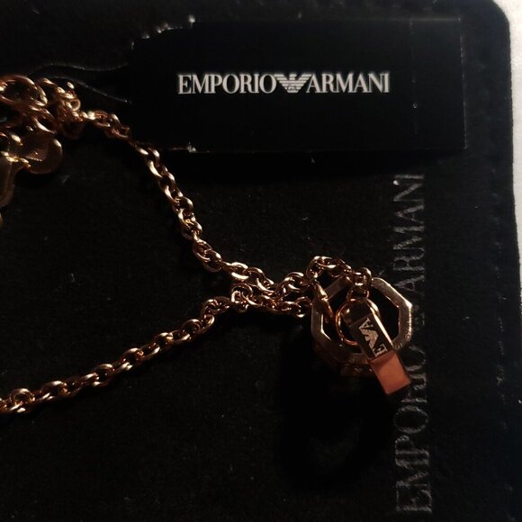 Emporio Armani Rose Gold-Tone Chain Bracelet - Picture 9 of 14